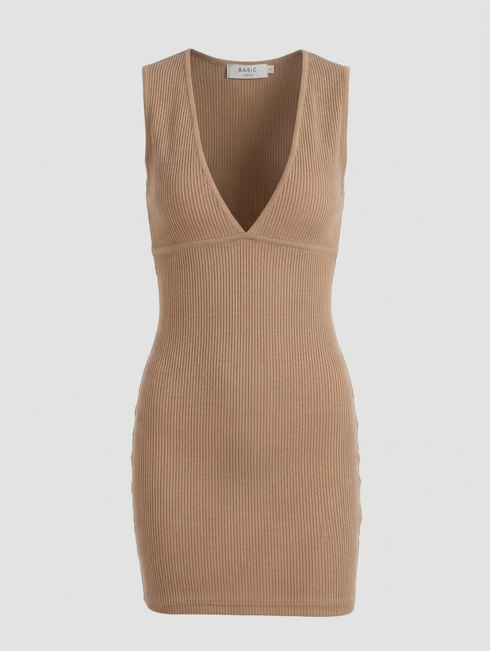 Zadig & Voltaire Ribbed Mini Dress in Brown